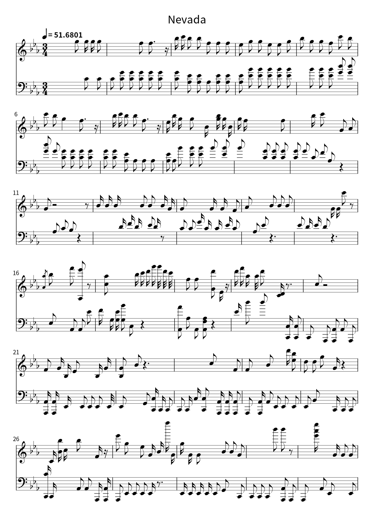 Nevada sheet preview