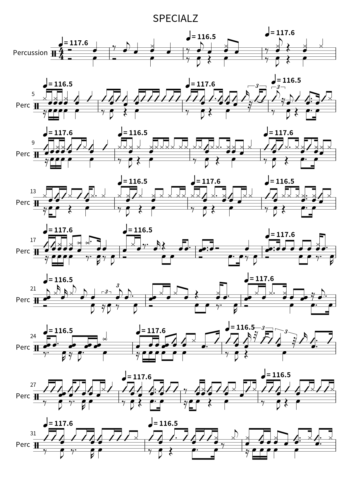 SPECIALZ sheet preview