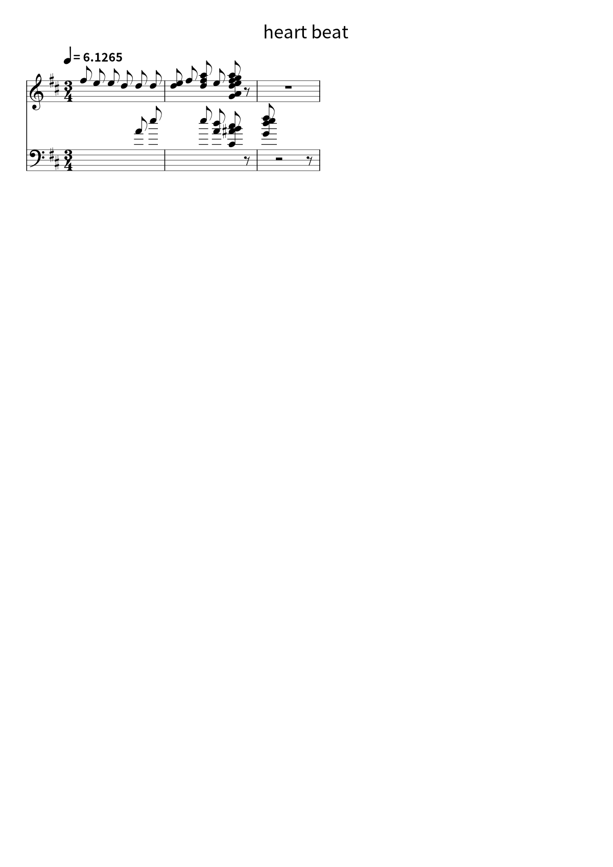 «heart beat» (kensuke ushio): ноты, страница 1