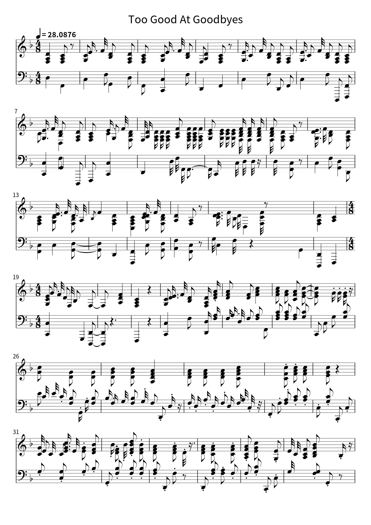 «Too Good At Goodbyes» (Sam Smith): ноты, страница 1