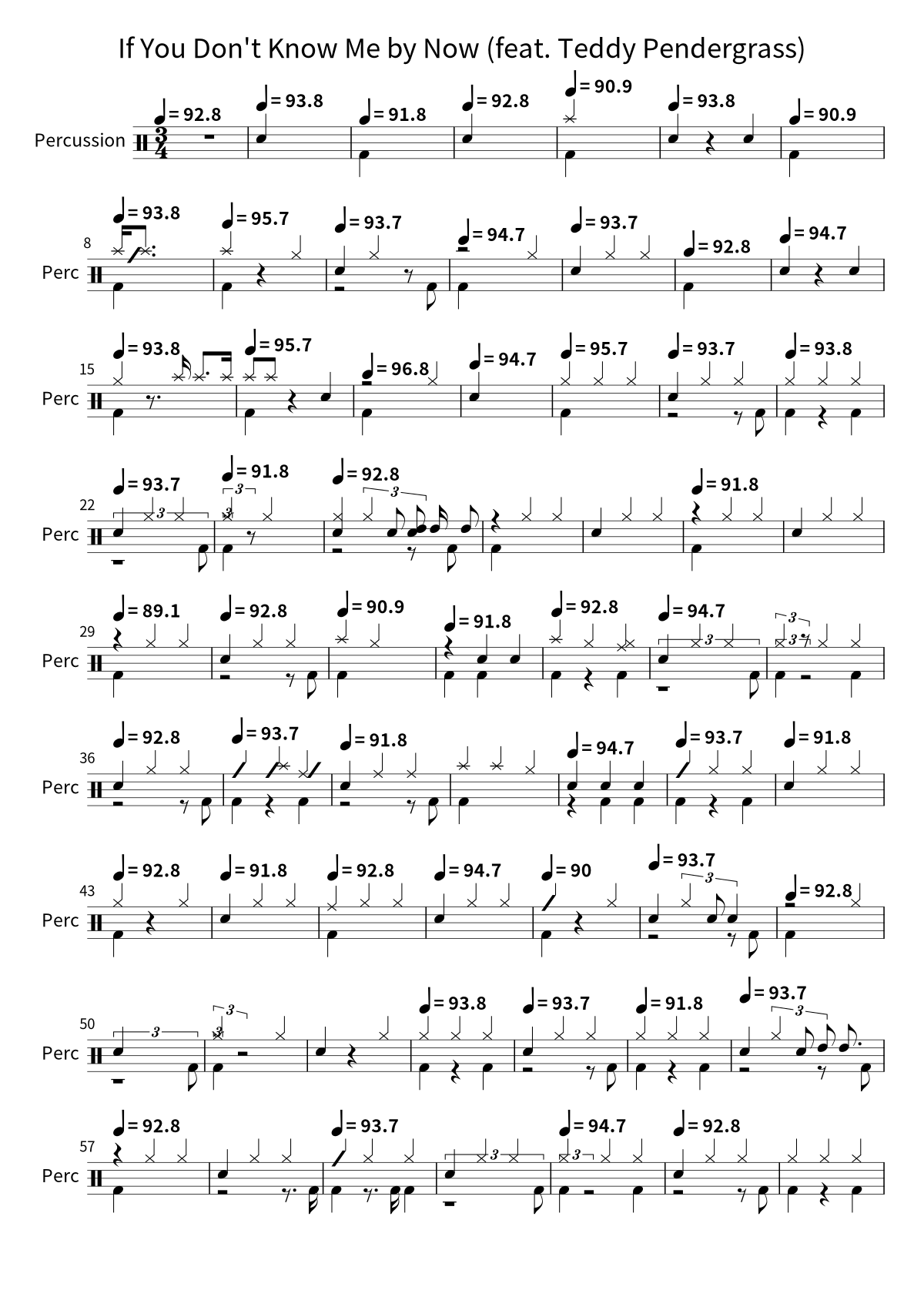 If You Don't Know Me by Now (feat. Teddy Pendergrass) sheet preview