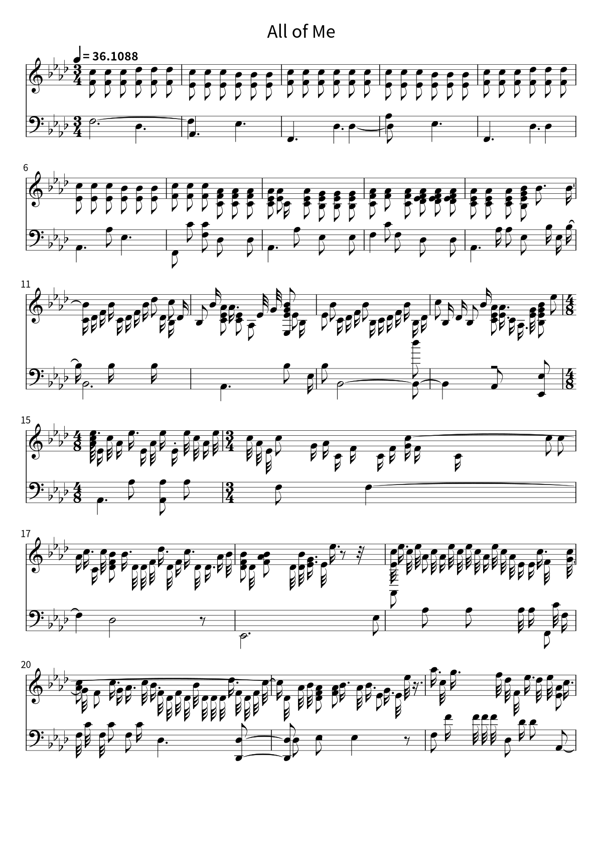 «All of Me» (John Legend): ноты, страница 1